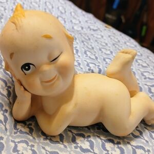 Vintage LEFTON Rose O'Neil Winking Bisque Kewpie Figure